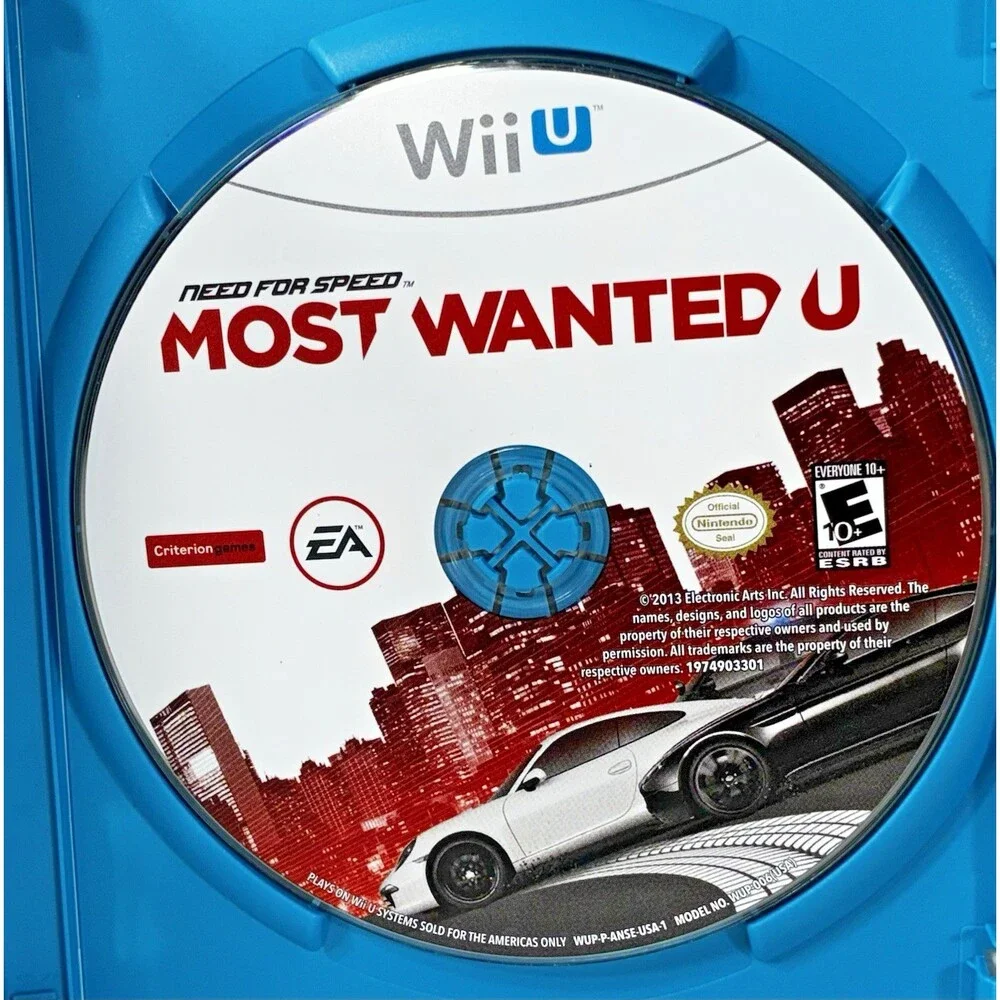 Need for Speed Most Wanted Nintendo Wii U EA 2013 Complete with Manual Tested